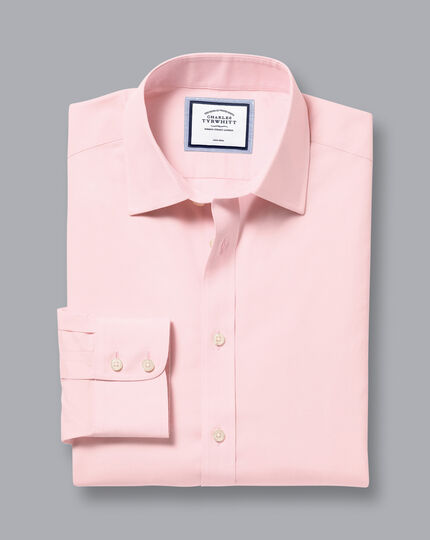 Non-Iron Poplin Shirt - Pink