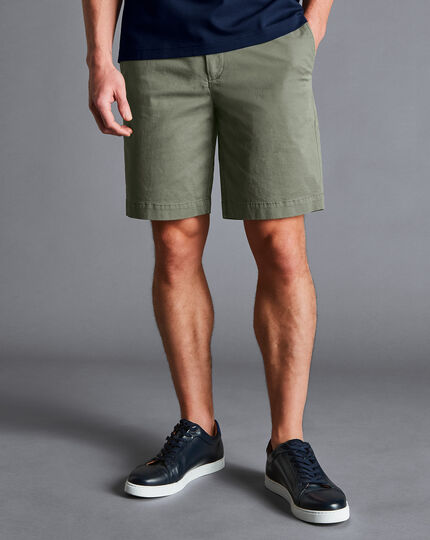Shorts aus Baumwolle - Olivgrün