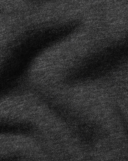 Zip Neck Sweatshirt Jumper - Dark Grey