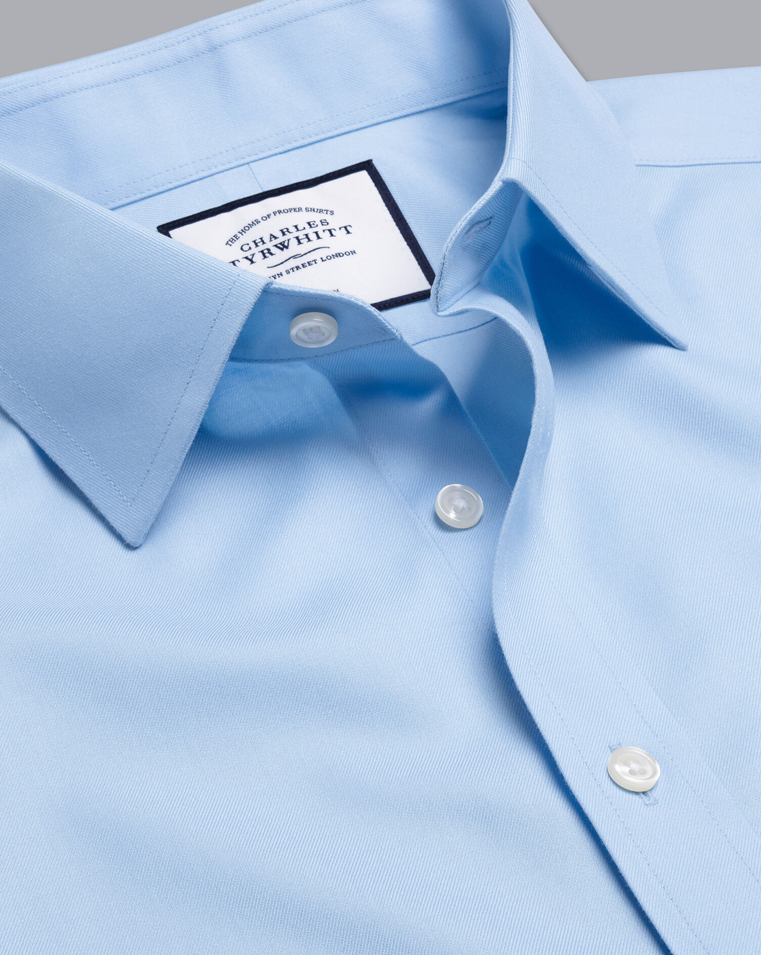 Charles Tyrwhitt Charles Tyrwhitt Mens Blue Check Polyester  Dress Shirt Size 16.5 Collared Butto 
