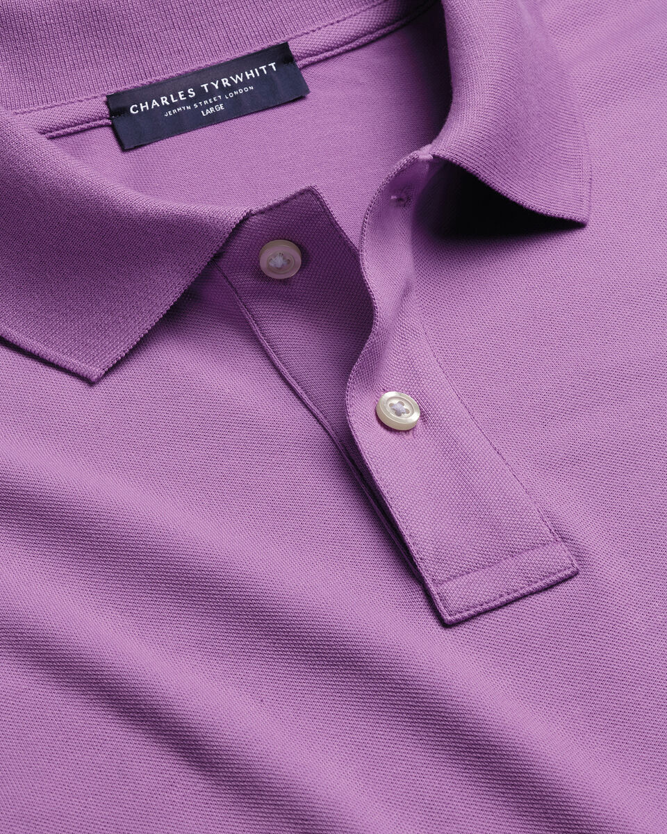 Pique Polo &ndash; Purple