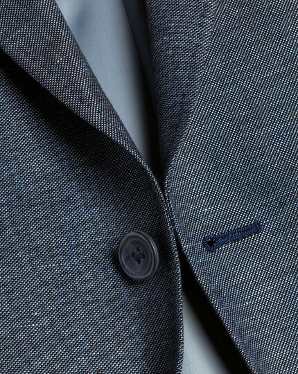 Linen Cotton Jacket - Indigo Blue