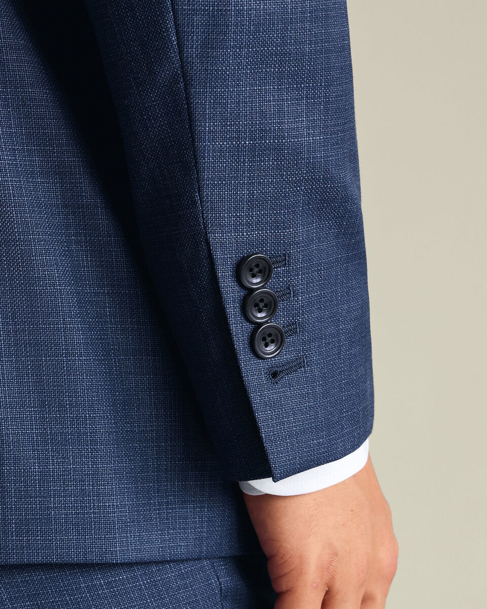 Luxury Italian Suit - Ink Blue