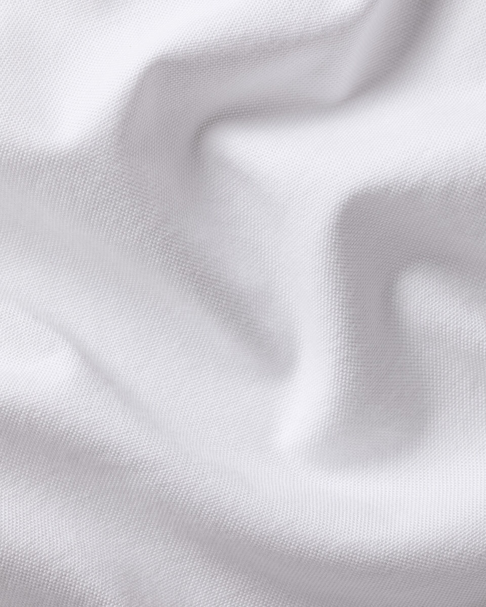 Short Sleeve Button-Down Stretch Washed Oxford Shirt &ndash; White
