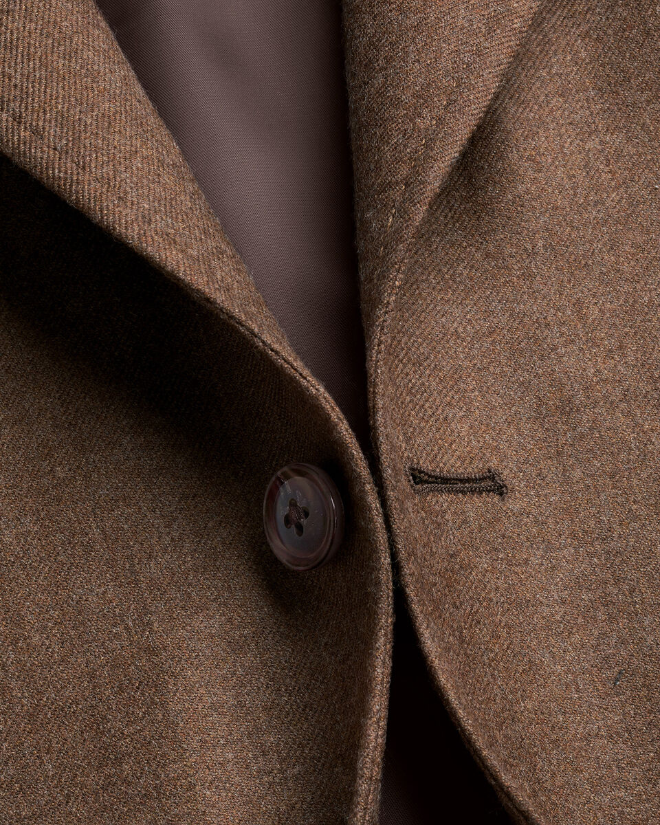 Wool Textured Jacket - Toffee