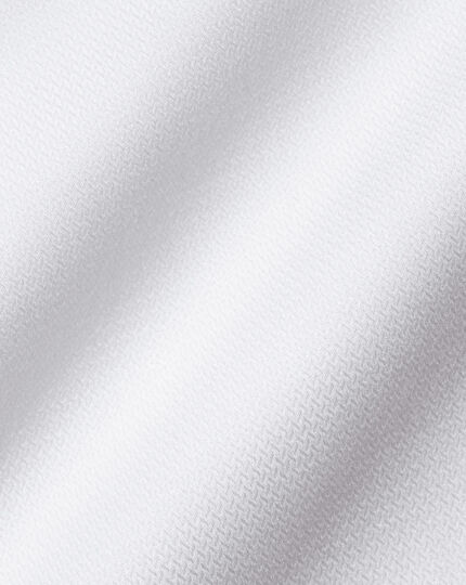 Cutaway Collar Non-Iron Richmond Weave Shirt - White