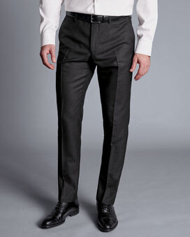 British Luxury Suit Trousers - Charcoal Grey