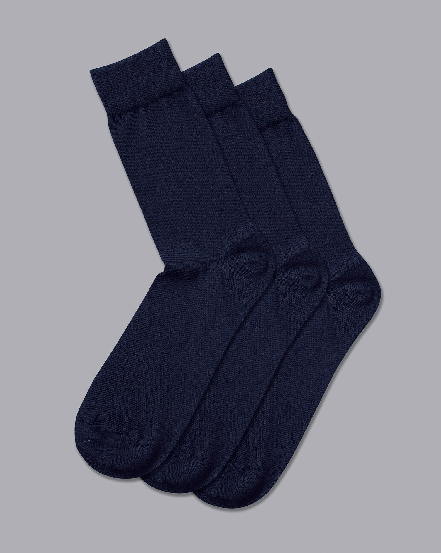 Mens Formal Plain Cotton Rich Ankle Socks