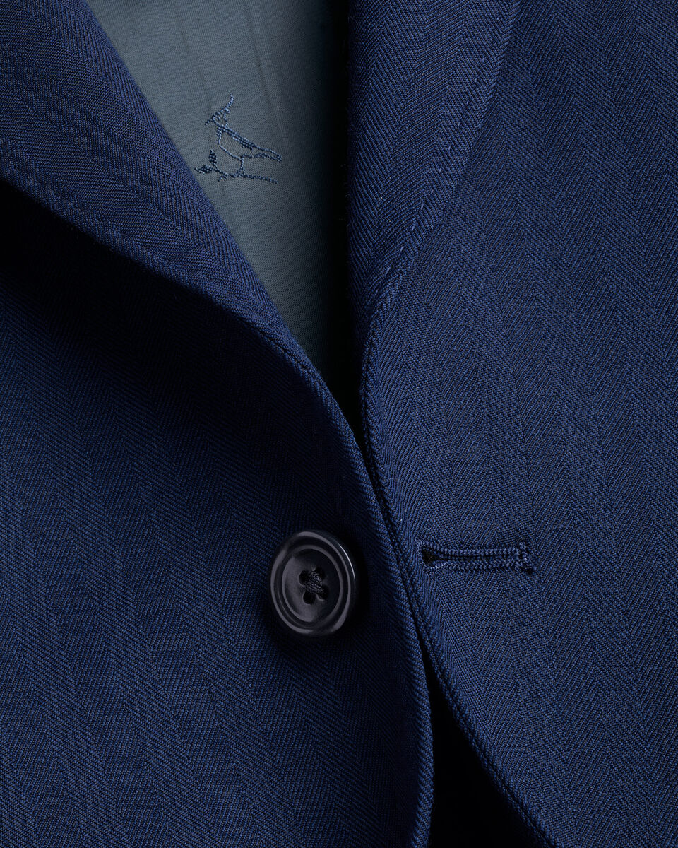 Veste de costume Ultimate Performance &agrave; motif chevrons - Bleu royal