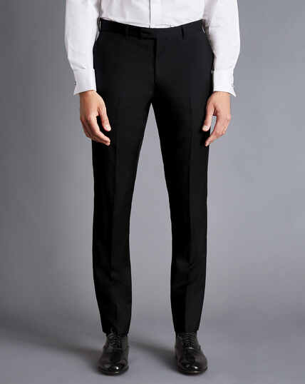 Italian Tuxedo Pants - Black