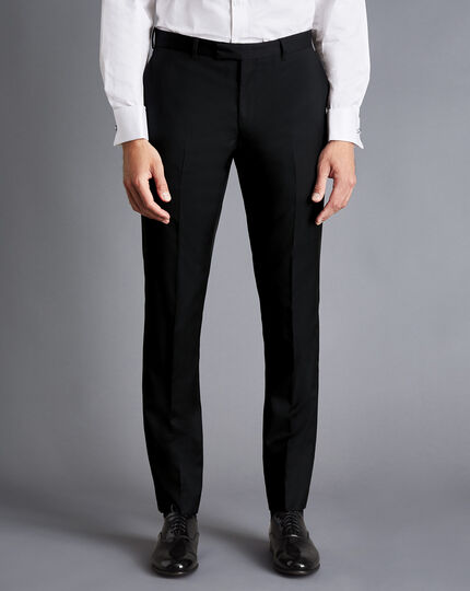 Italian Dinner Suit Trousers - Black