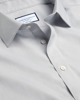 Non-Iron Royal Oxford Shirt - Silver Grey