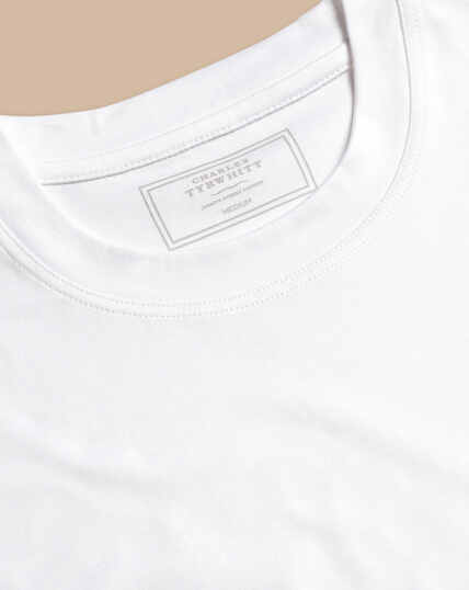 T-Shirt Tyrwhitt En Coton - Blanc