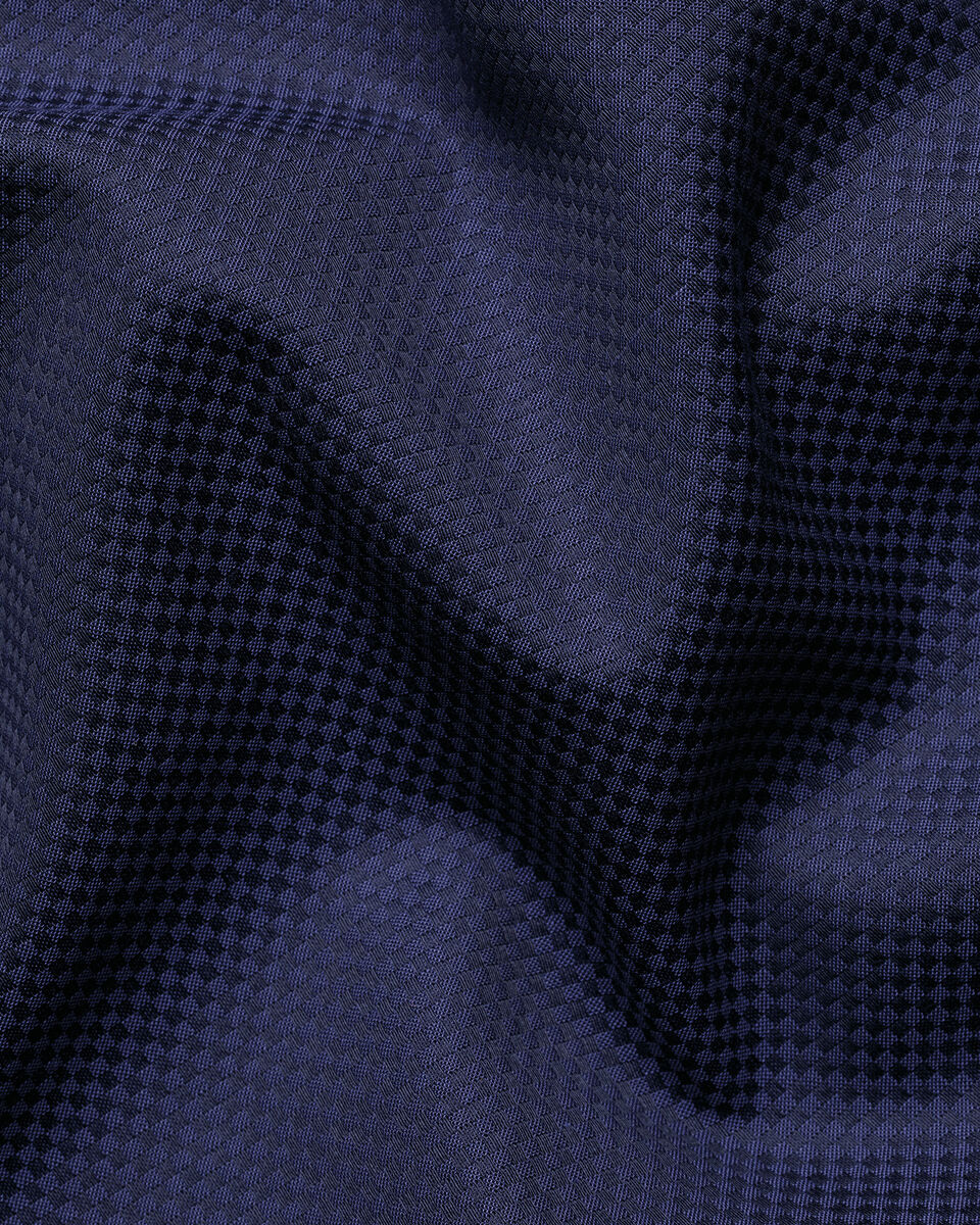 Non-Iron Stretch Texture Shirt - Royal Blue