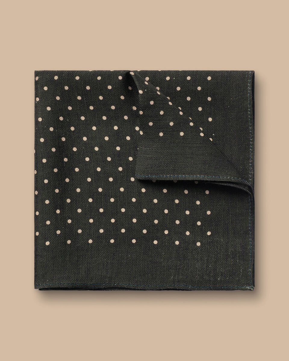 Silk Linen Pocket Square - Gray Melange