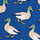 open page with product: Water Off A Ducks Back Print Silk Tie - Cobalt Blue