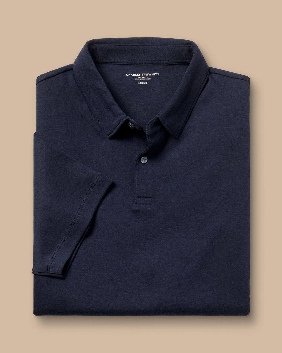 Performance Smart Jersey Polo - Navy