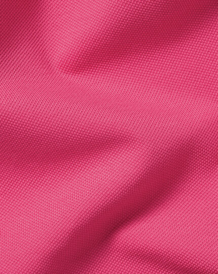 Tyrwhitt Pique Polo - Bright Pink Marl