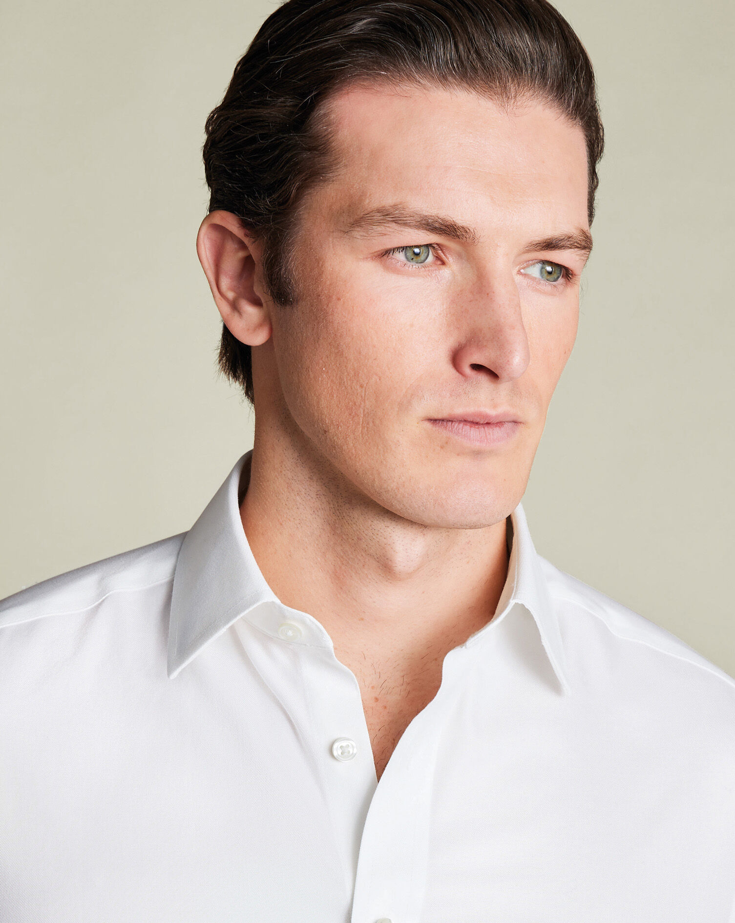 Non-Iron Twill Shirt - White