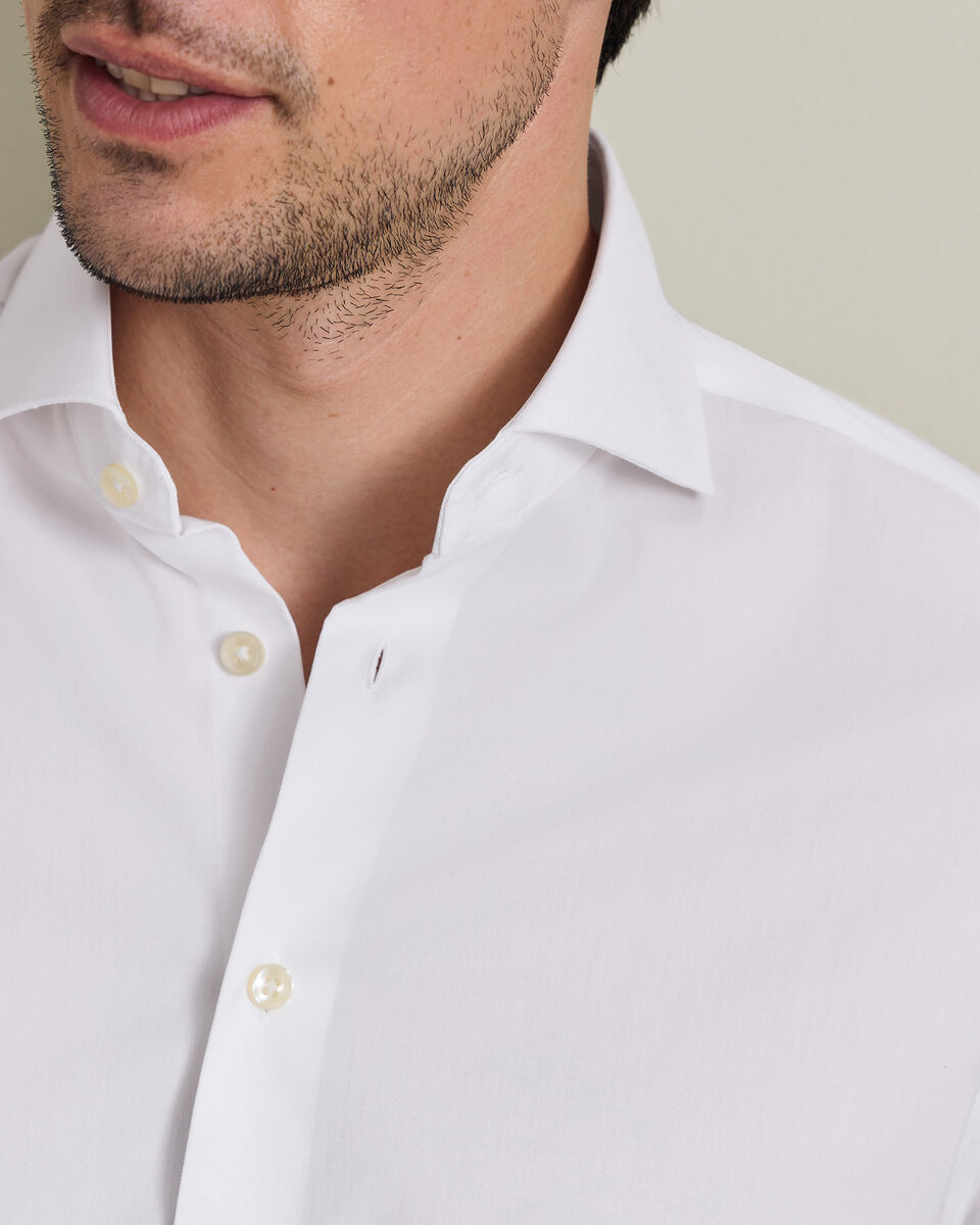 Non-Iron Twill Performance Shirt - White