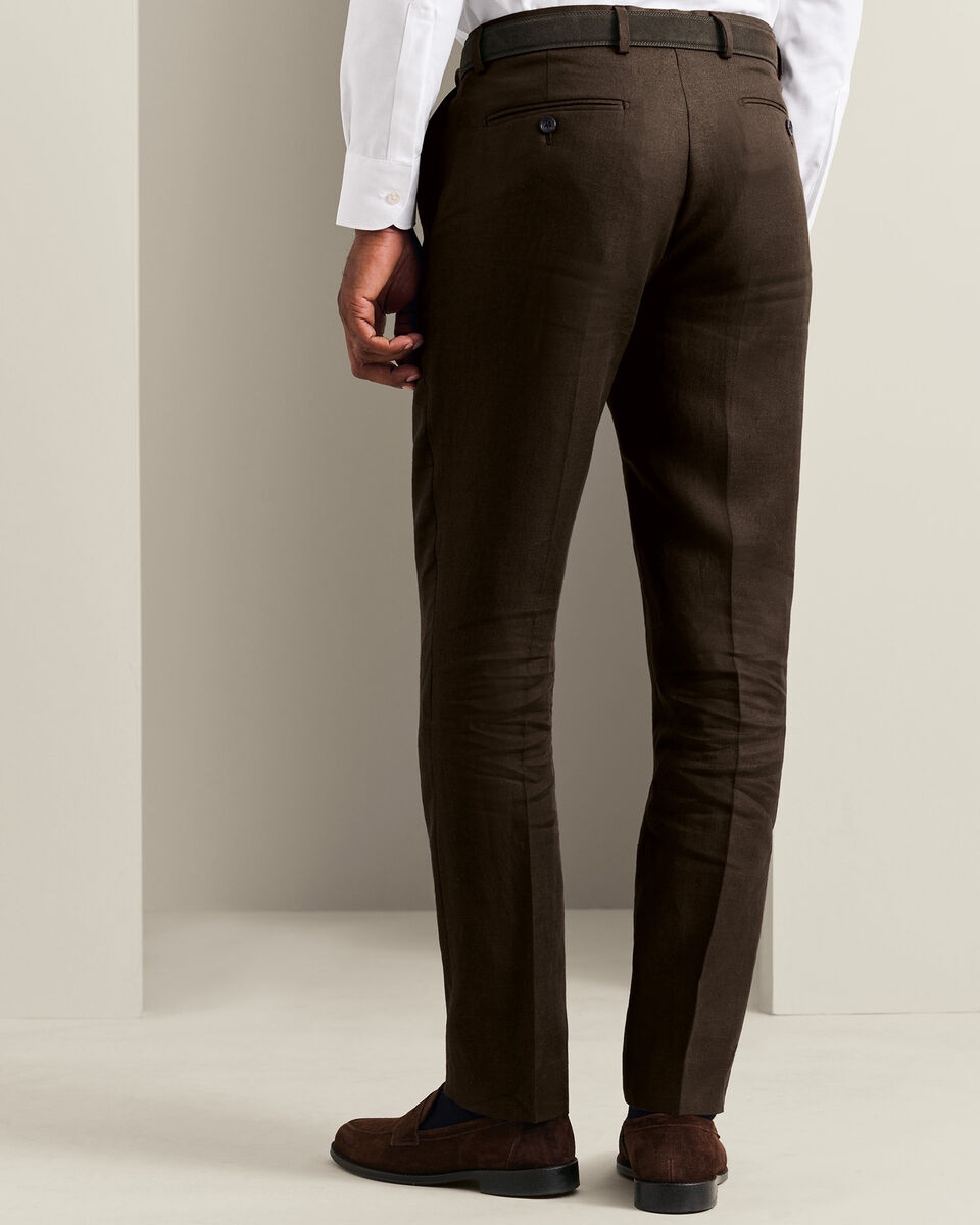 Linen Pants - Chocolate Brown