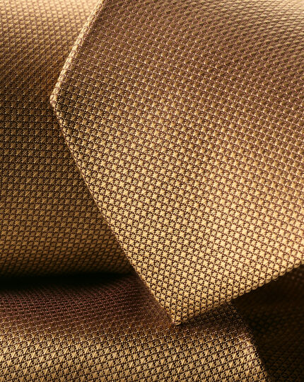 Schmutzabweisende Krawatte aus Seide - Gold