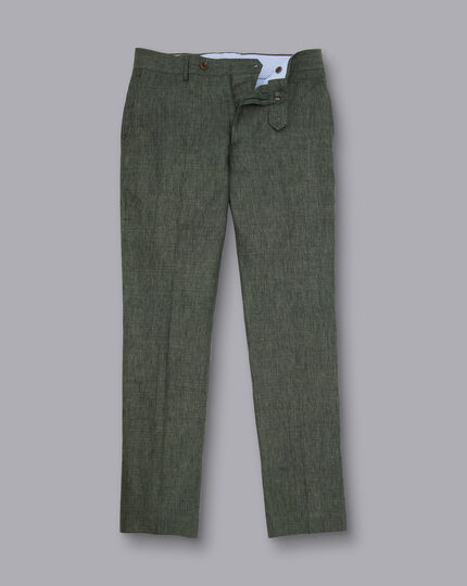 Linen Pants - Forest Green
