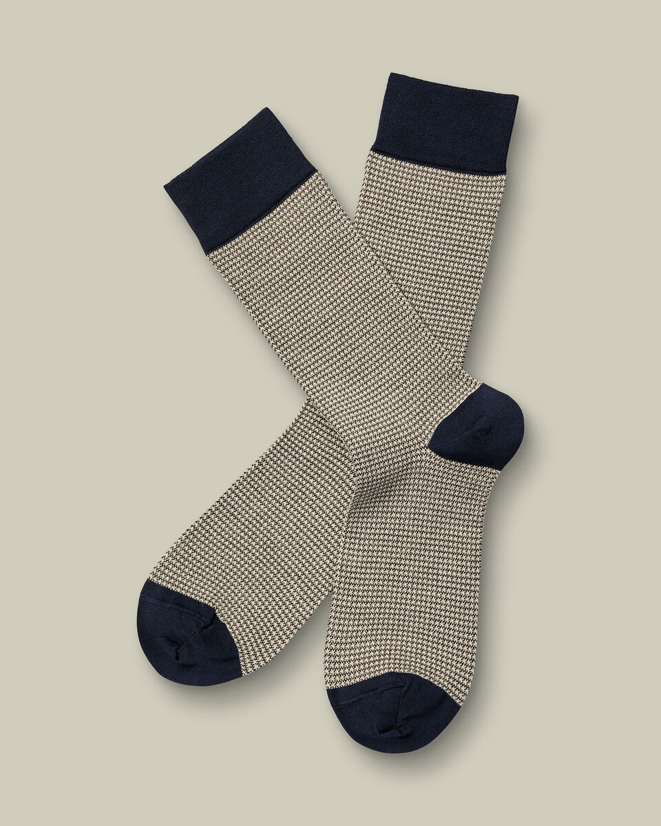 Puppytooth Socks - Stone