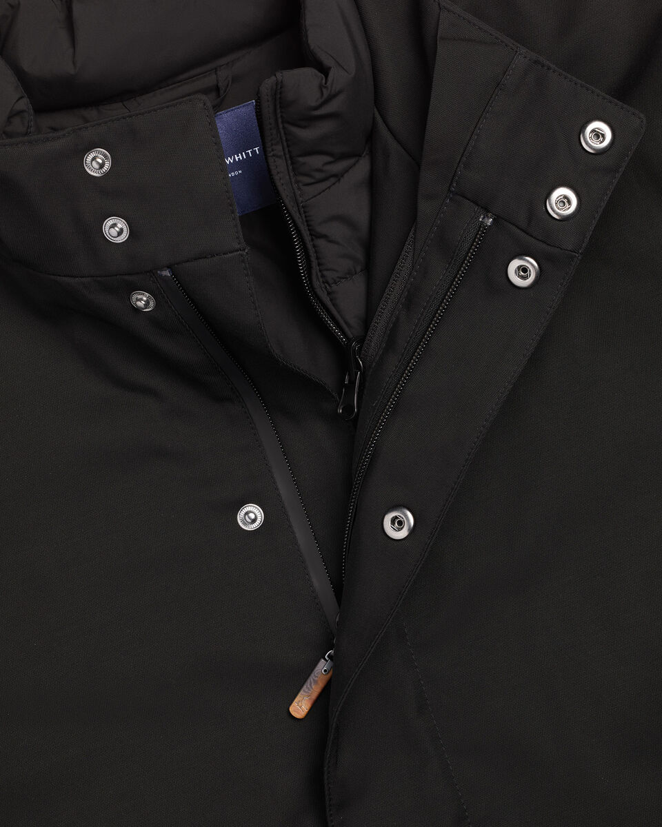 3 in 1 Raincoat with Detachable Gilet - Black