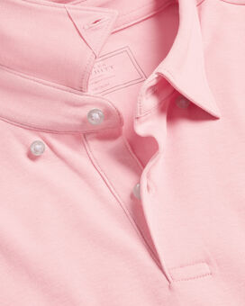 Combed Cotton Polo - Light Pink
