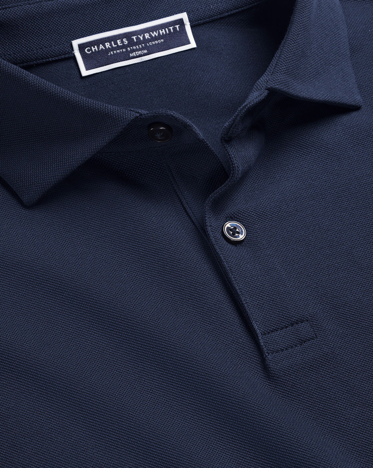 Smart Pique Polo - Navy