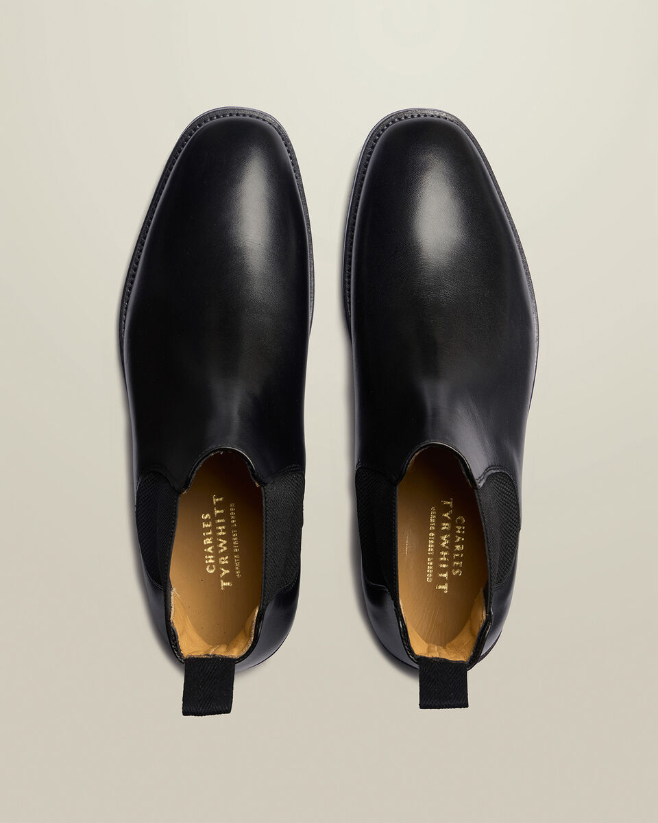 Leder Chelsea Laarzen - Zwart