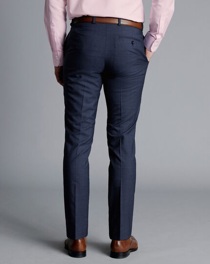 Texture Suit Pants - Denim Blue
