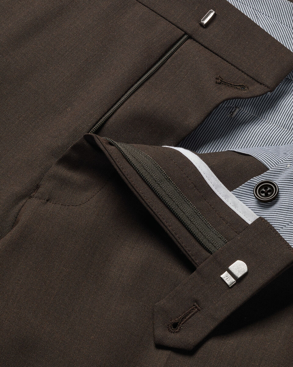 Wollen Stretchbroek - Chocolade