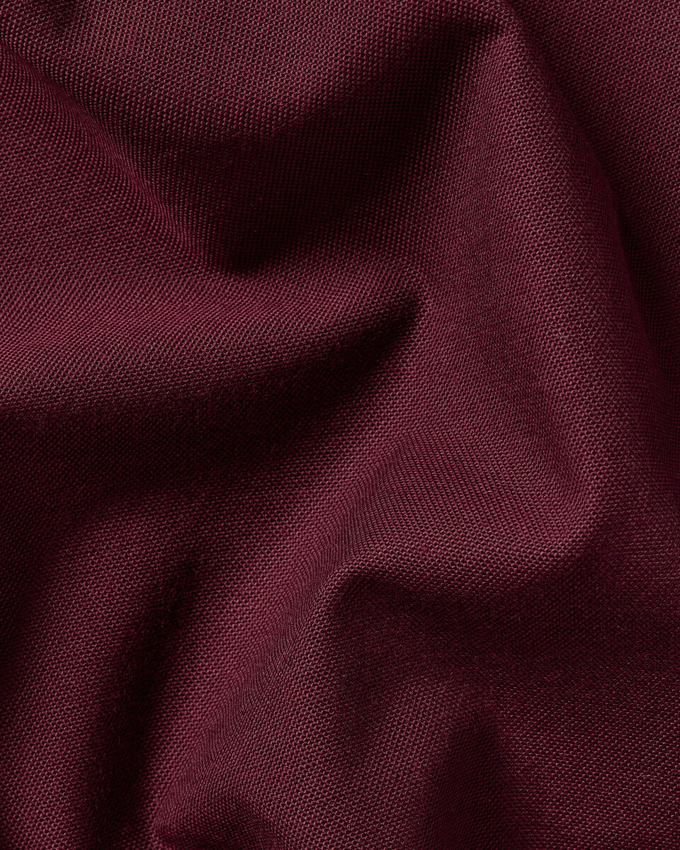 Button-Down Stretch Washed Oxford Shirt - Burgundy