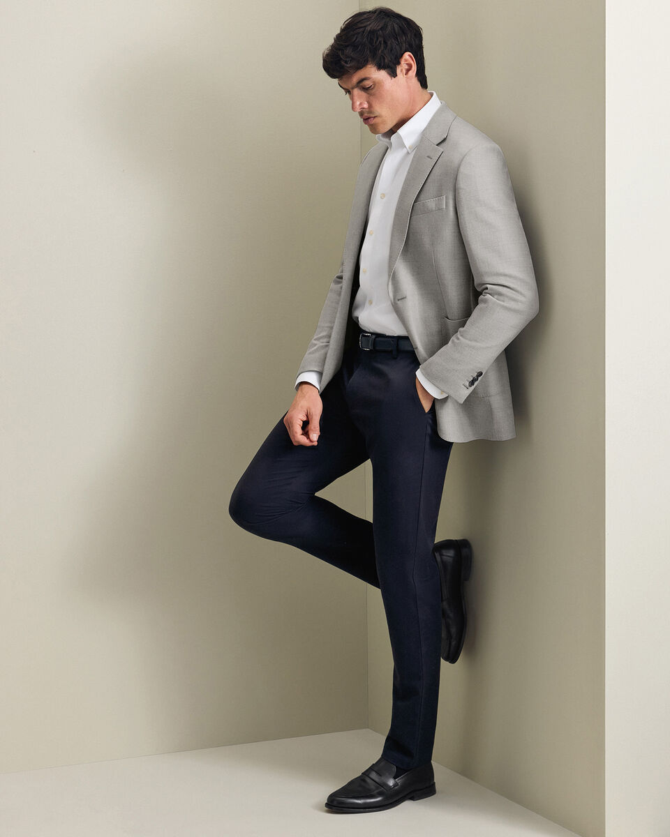 Veste en laine et soie - Gris argent