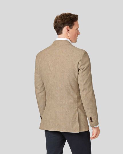 Cotton Linen Jacket - Tan