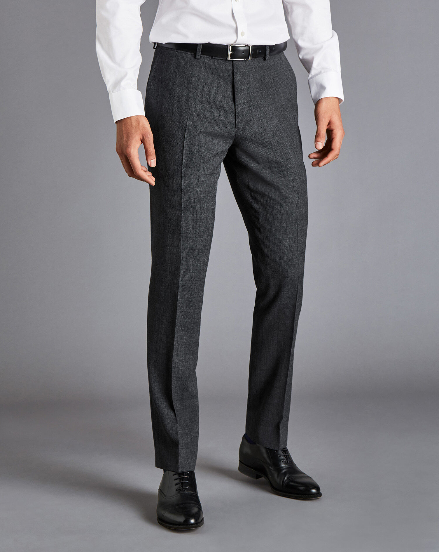 Buy Black Coffee Charcoal Grey Sharp Fit Formal Trousers - Trousers for Men  1847798 | Myntra
