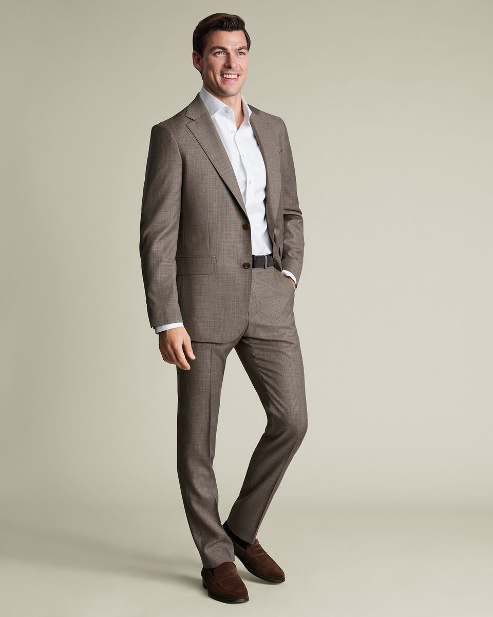 Italian Luxury Suit Trousers &ndash; Taupe