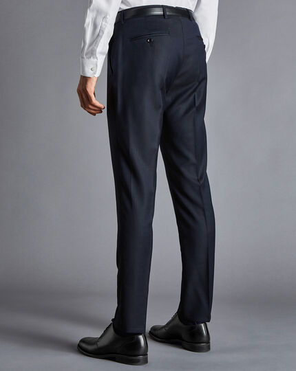 Italian Luxury Suit Pants - Dark Navy