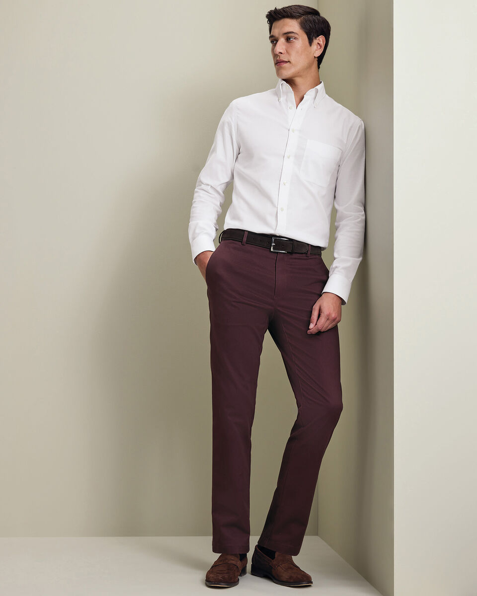 Chino Ultimate sans repassage - Bordeaux