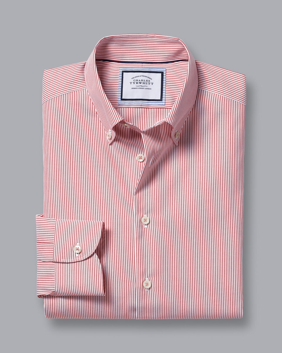 Chemise Boutonnage Col En V Rayé