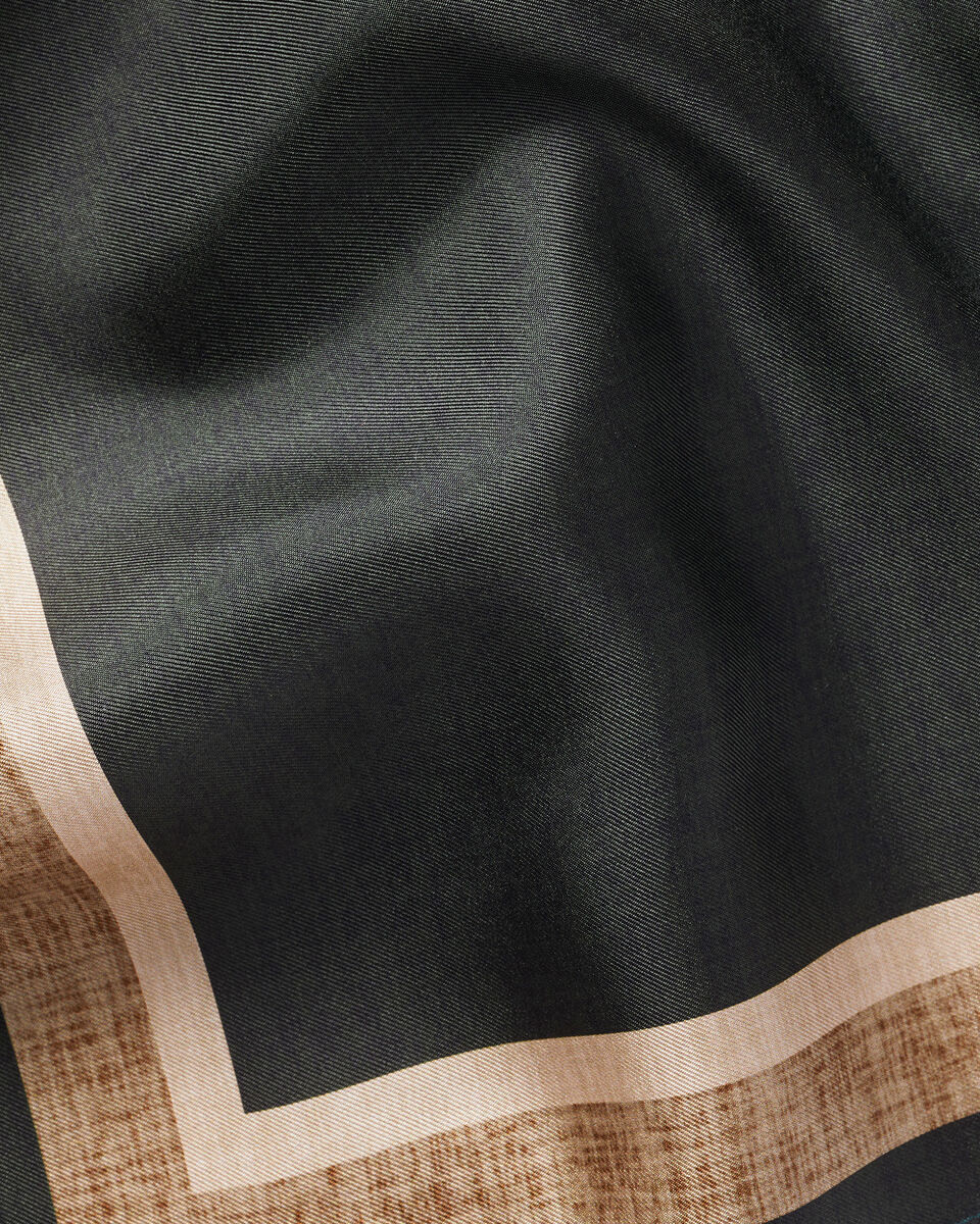 Pochette de costume en soie - Vert foncé