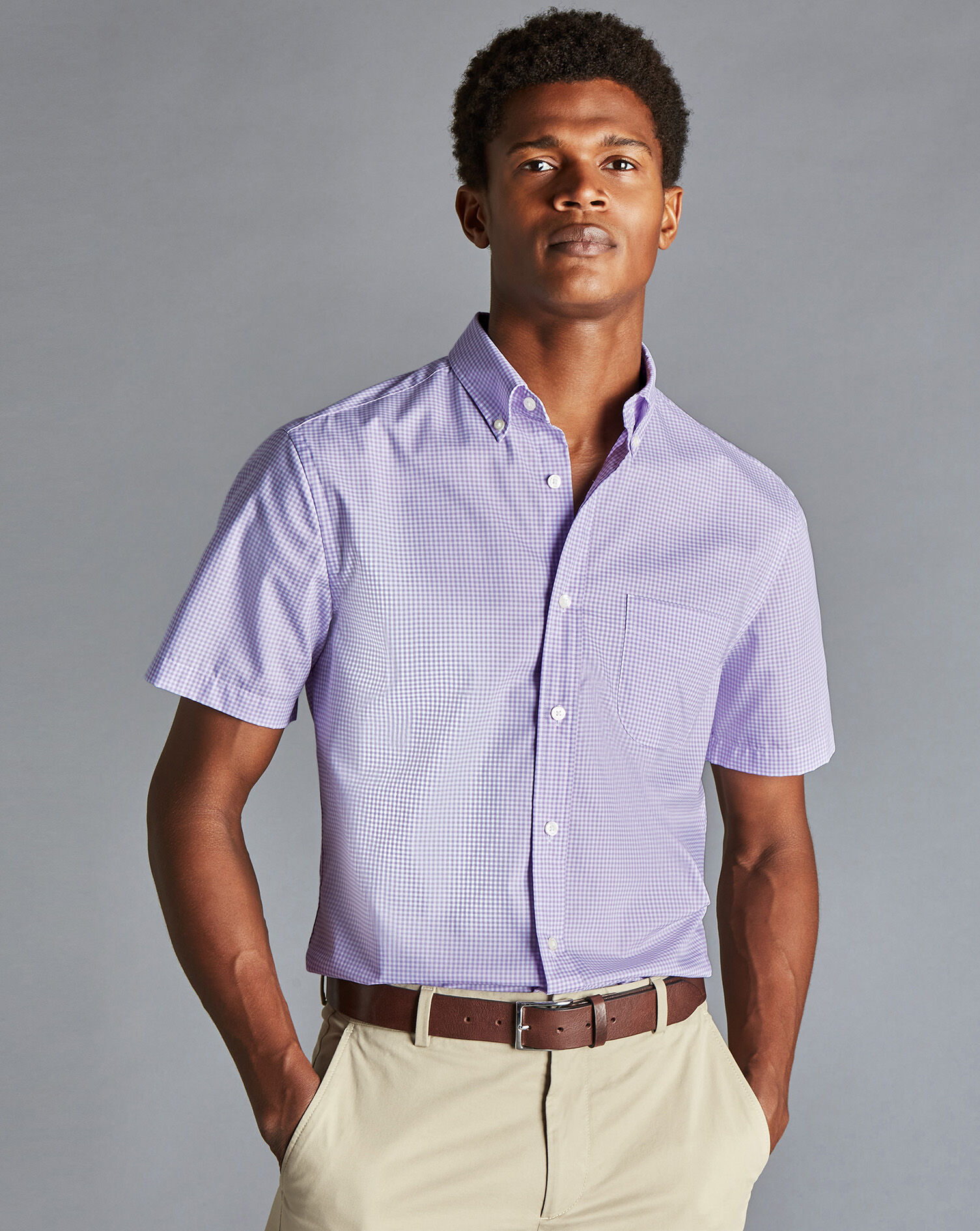 Button-Down Collar Non-Iron Stretch 