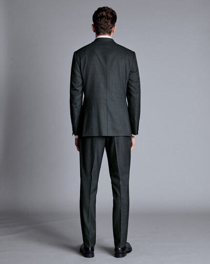 Micro Check Suit - Dark Grey
