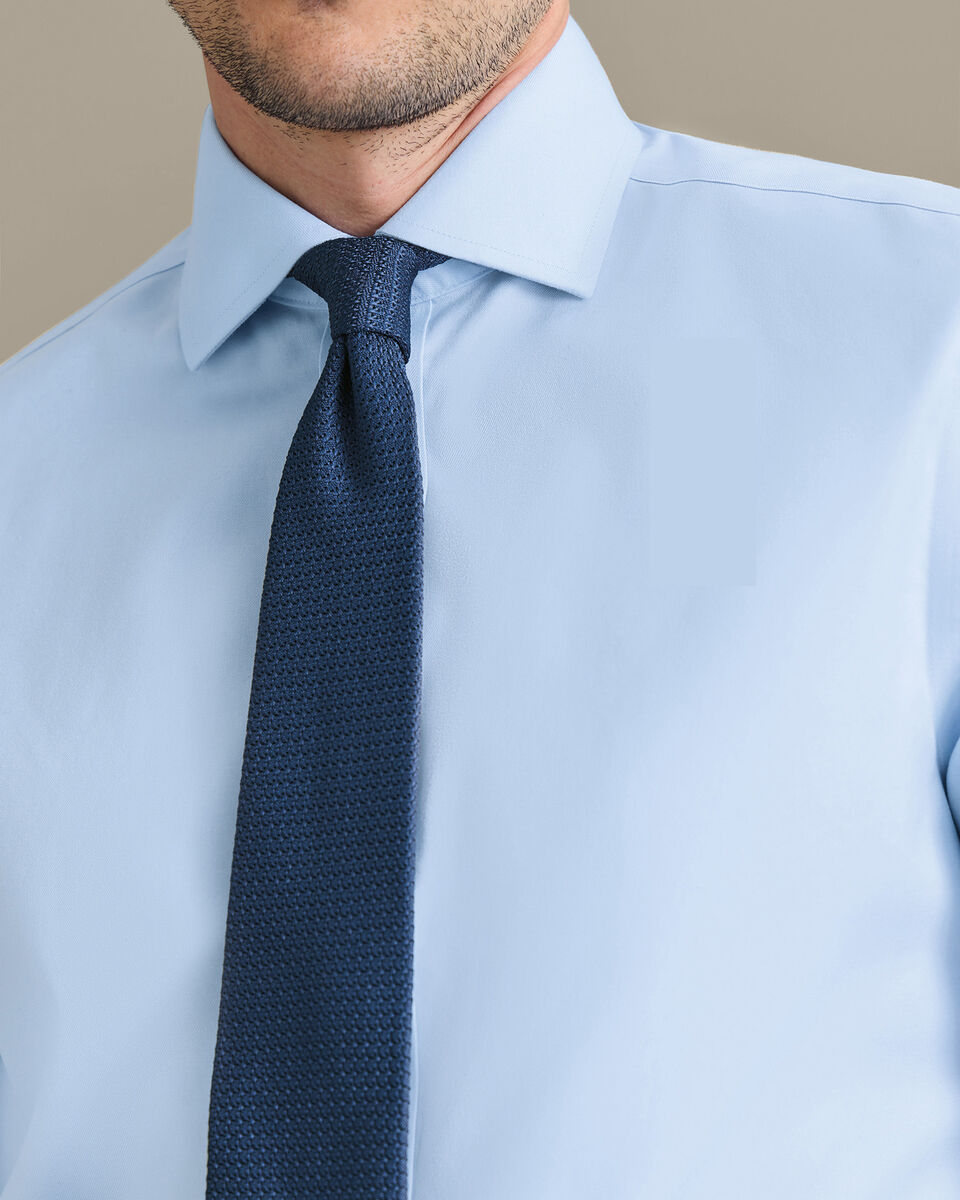 Non-Iron Twill Shirt - Sky Blue