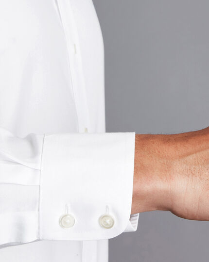 Button-Down Non-Iron Twill Shirt - White