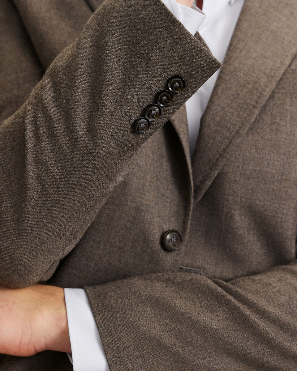 Veste en laine textur&eacute;e - Moka