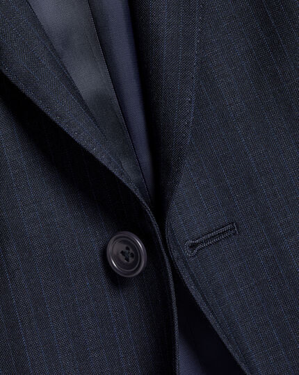 Check Suit Jacket - Ink Blue