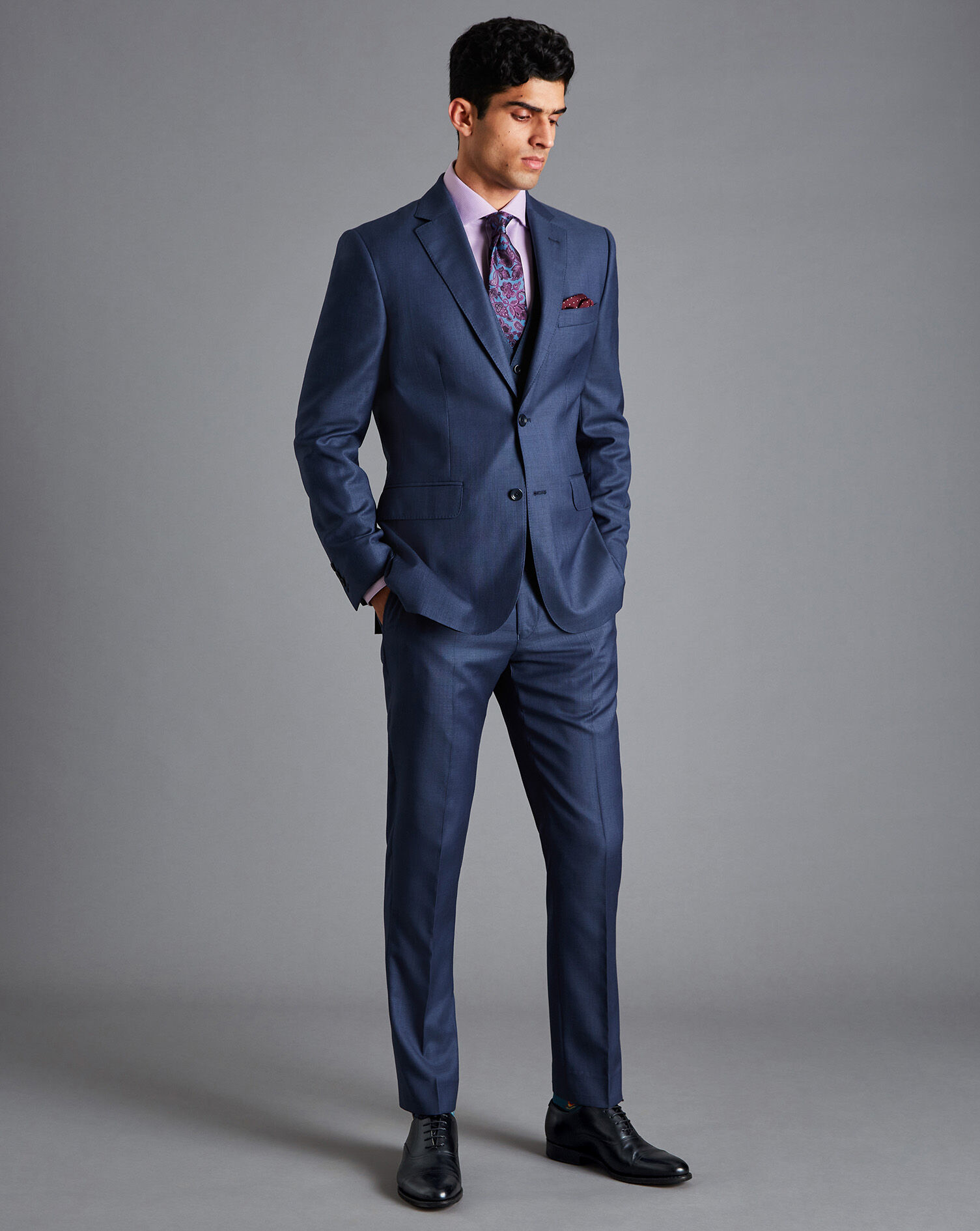 Italian Luxury Textured Suit Jacket 